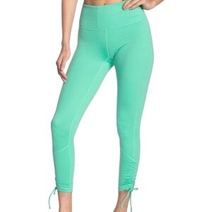 Z by ZELLA RUCHED TIE HEM HIGH WAIST LEGGINGS  SZ M